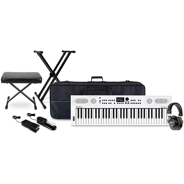 Roland GO:KEYS Keyboard Package With TASCAM TH-200X Studio