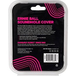 Ernie Ball Acoustic Sound Hole Cover Black