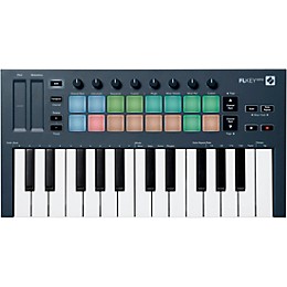 Novation FLkey Keyboard Controller with Focusrite 2i2 USB Audio Interface and Adam Audio D3V 3-inch Studio Monitor Pair Package (Cables & Headphones Included) 25 Key Package