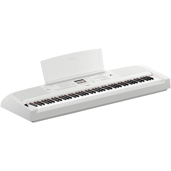 Yamaha DGX-670 88-Key Portable Grand Piano White With Matching Stand and Bench