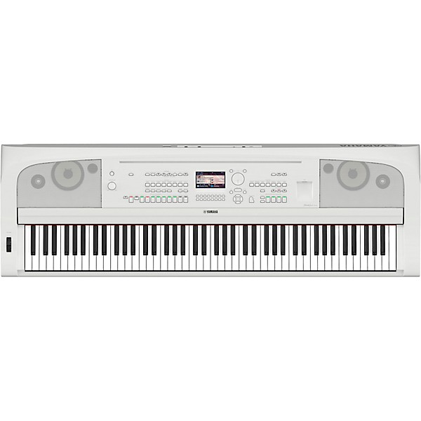 Yamaha DGX-670 88-Key Portable Grand Piano White With Matching Stand and Bench