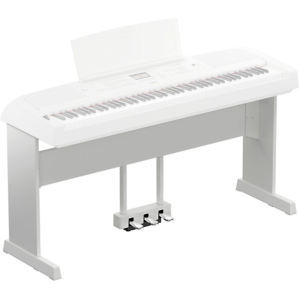 Yamaha DGX-670 88-Key Portable Grand Piano White With Matching Stand and Bench