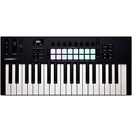 Novation Launchkey MK4 Keyboard Controller with Focusrite 2i2 USB Audio Interface and Yamaha HS5 5" Studio Monitor Pair Package (Cables/Stands Included) 37 Key Package