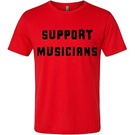 Guitar Center Support Musicians Unisex Red T Shirt Small Red