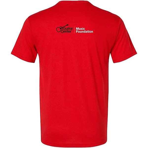 Guitar Center Support Musicians Unisex Red T Shirt Small Red