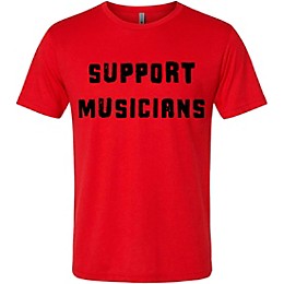 Guitar Center Support Musicians Unisex Red T Shirt Medium Red