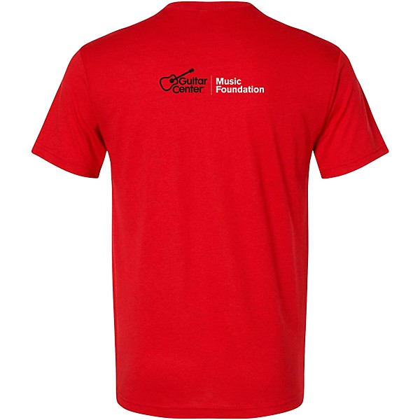 Guitar Center Support Musicians Unisex Red T Shirt Medium Red