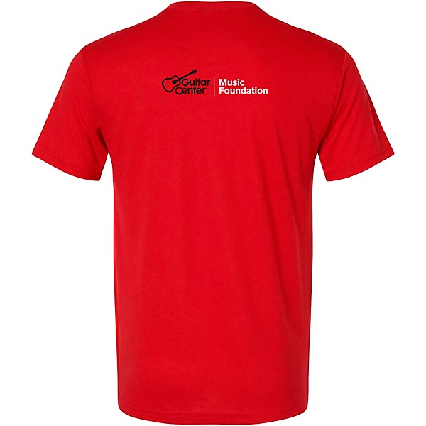 Guitar Center Support Musicians Unisex Red T Shirt Large Red