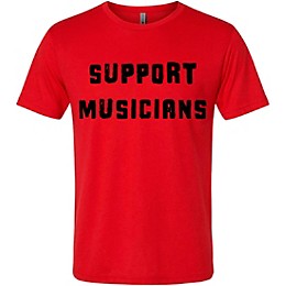 Guitar Center Support Musicians Unisex Red T Shirt X Large Red