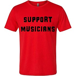 Guitar Center Support Musicians Unisex Red T Shirt X Large Red