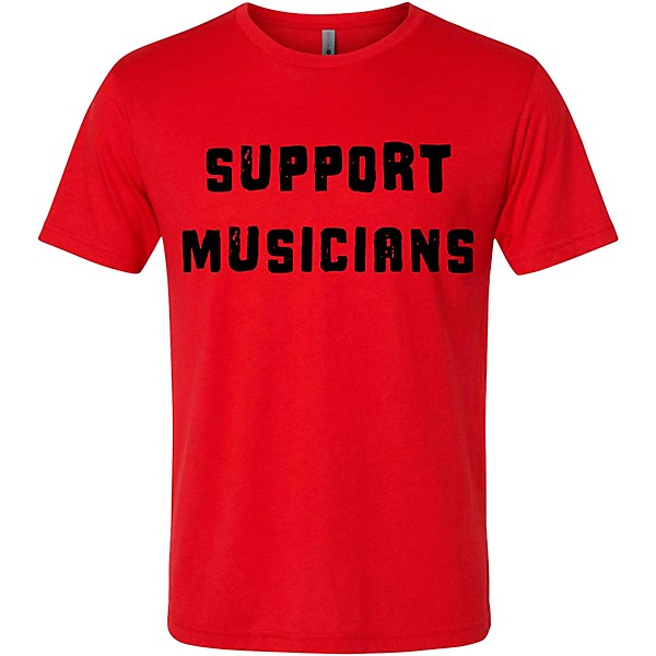 Guitar Center Support Musicians Unisex Red T Shirt X Large Red