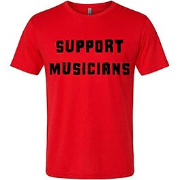 Guitar Center Support Musicians Unisex Red T Shirt XX Large Red