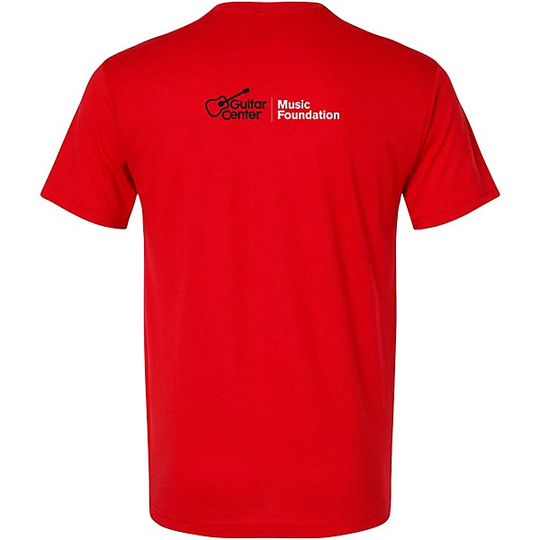 Guitar Center Support Musicians Unisex Red T Shirt XX Large Red