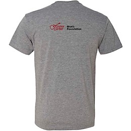 Guitar Center Support Musicians Unisex Heather Grey T Shirt Small Grey