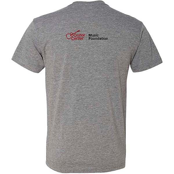 Guitar Center Support Musicians Unisex Heather Grey T Shirt Small Grey