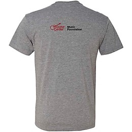 Guitar Center Support Musicians Unisex Heather Grey T Shirt Medium Grey