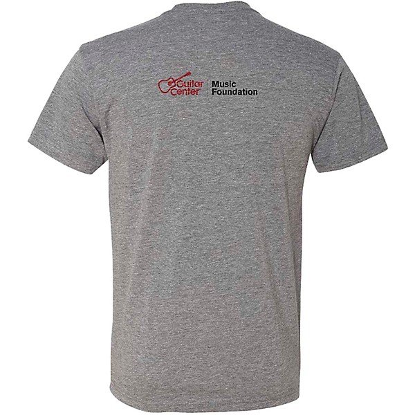Guitar Center Support Musicians Unisex Heather Grey T Shirt Large Grey