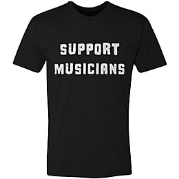 Guitar Center Support Musicians Unisex Black T Shirt X Large Black
