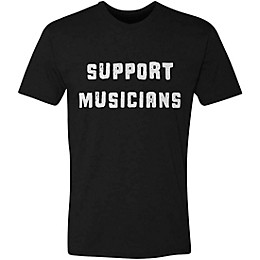 Guitar Center Support Musicians Unisex Black T Shirt XX Large Black