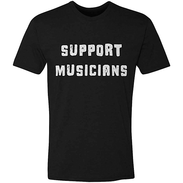 Guitar Center Support Musicians Unisex Black T Shirt Small Black