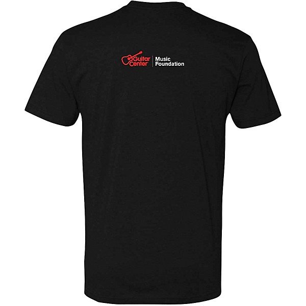 Guitar Center Support Musicians Unisex Black T Shirt Medium Black