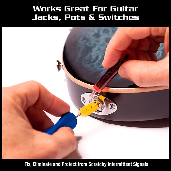 Music Nomad JackPot Music Gear Contact Cleaner with Deoxit & Cleaning Brush