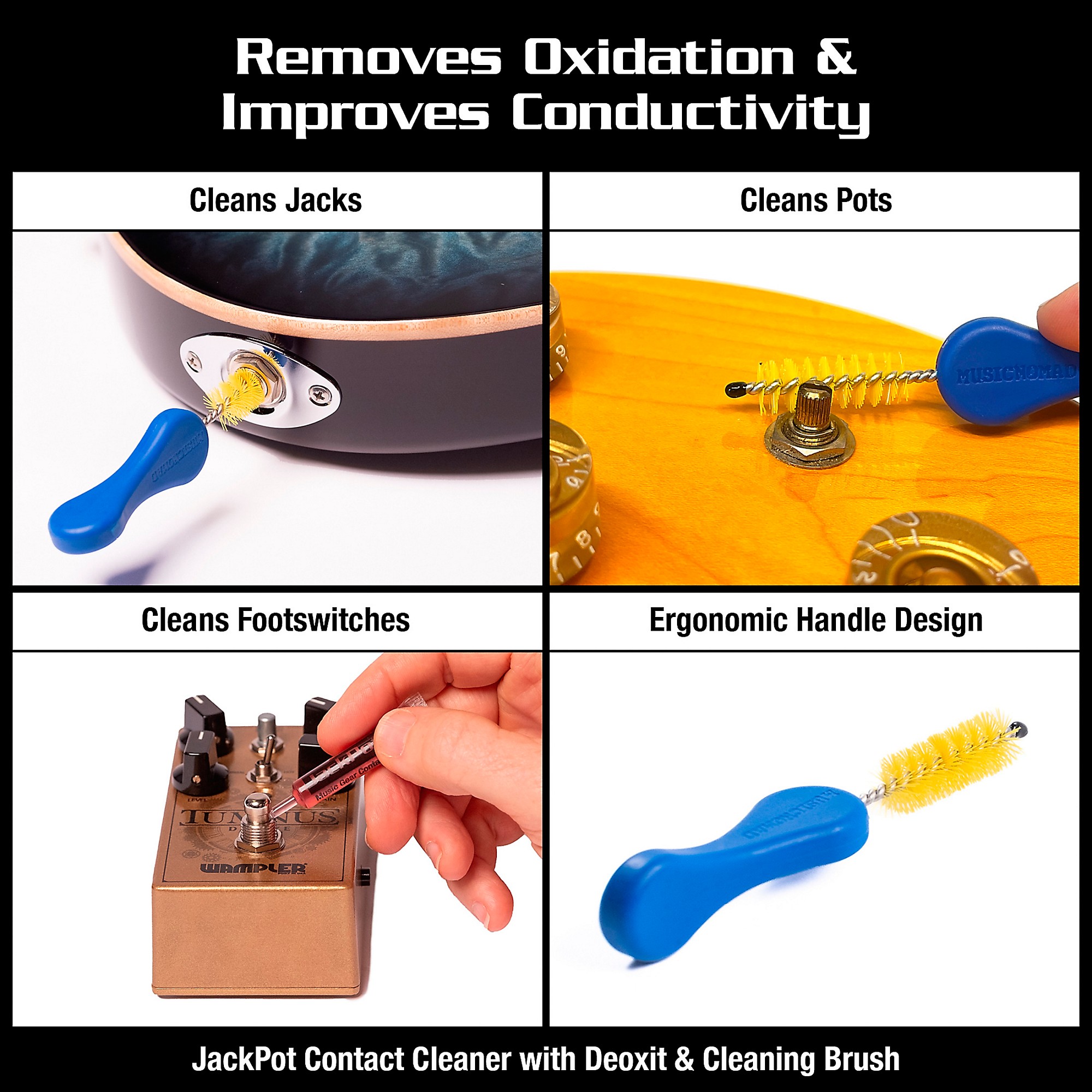 Music Nomad JackPot Music Gear Contact Cleaner with Deoxit