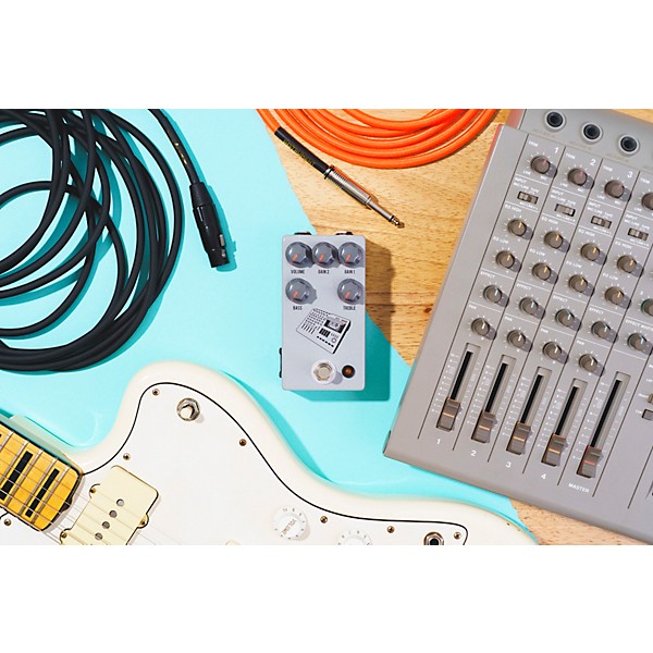 JHS Pedals 424 Gain Stage Fuzz Effects Pedal Gray