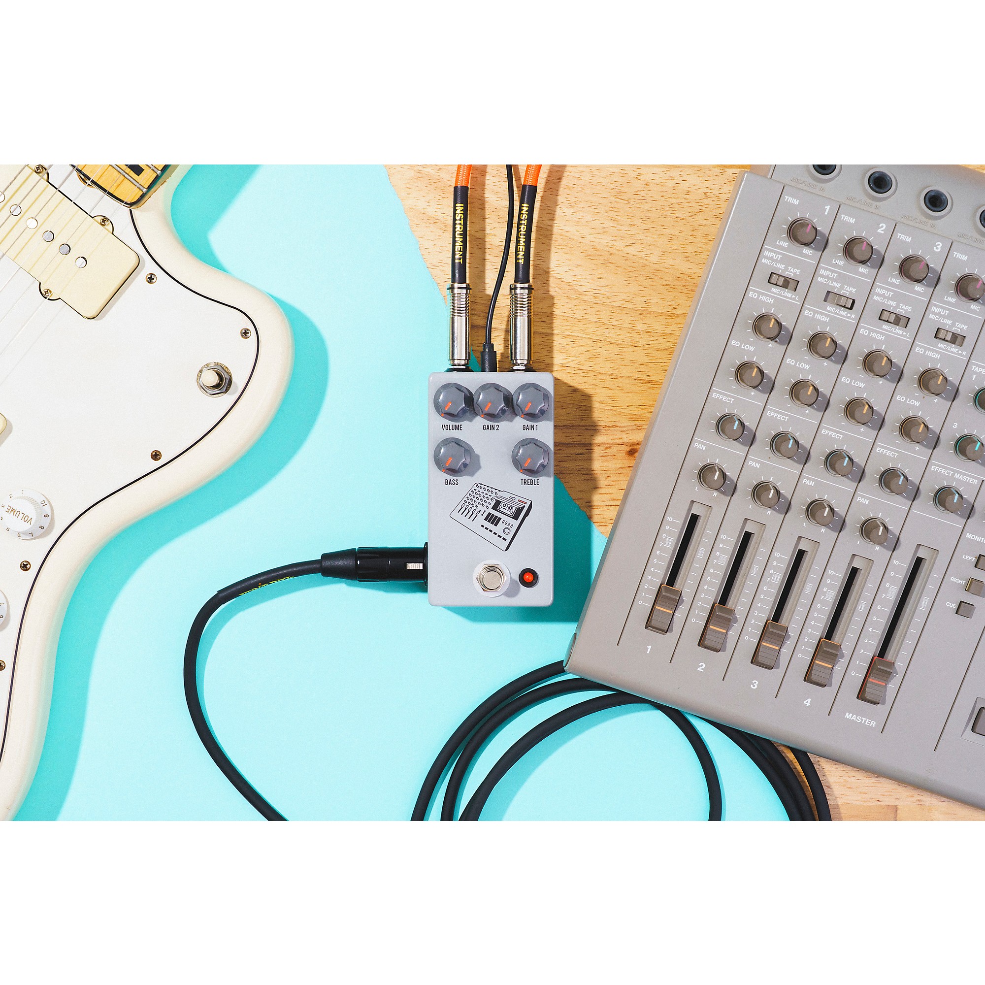 JHS Pedals 424 Gain Stage Fuzz Effects Pedal Gray | Guitar Center