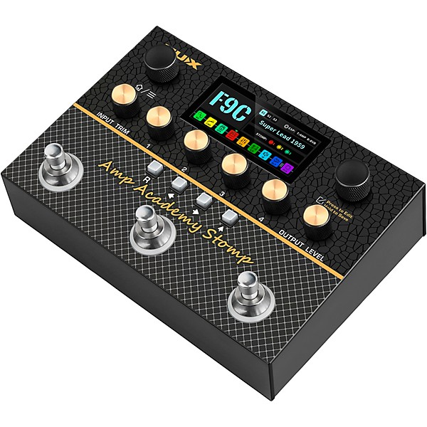 NUX Amp Academy Stomp Compact Modeler and Amp Profile Loader Pedal Black