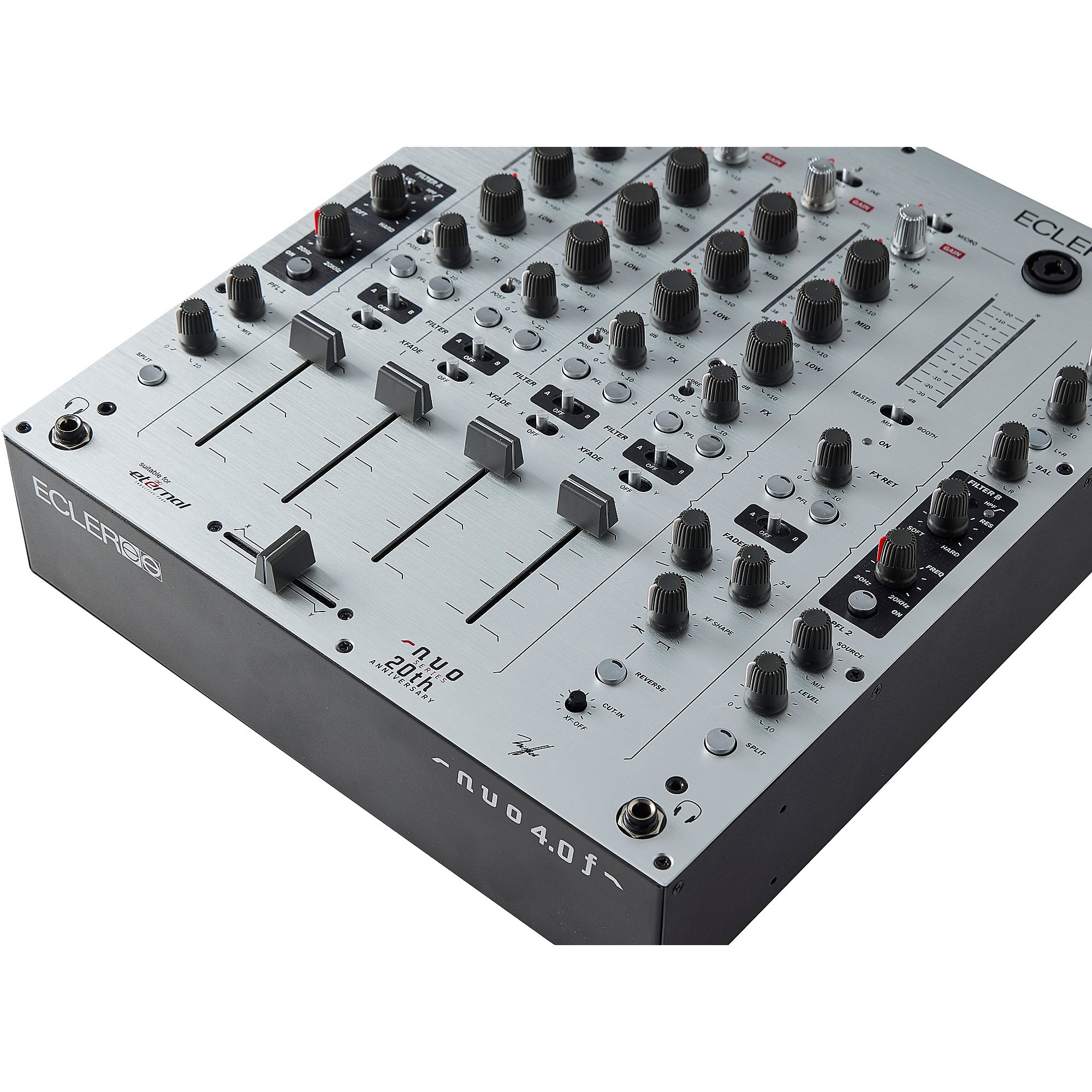 Ecler NUO 4.0F Analogue 4-Channel DJ Mixer Silver | Guitar Center