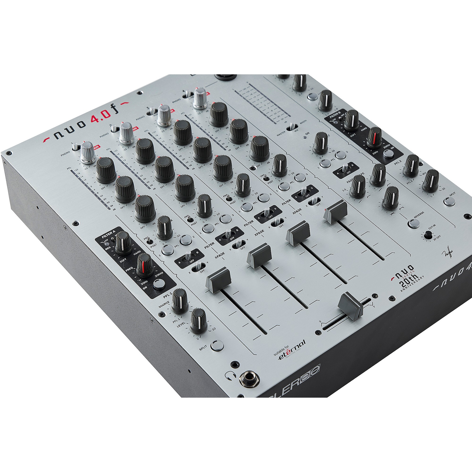 Ecler NUO 4.0F Analogue 4-Channel DJ Mixer Silver | Guitar Center