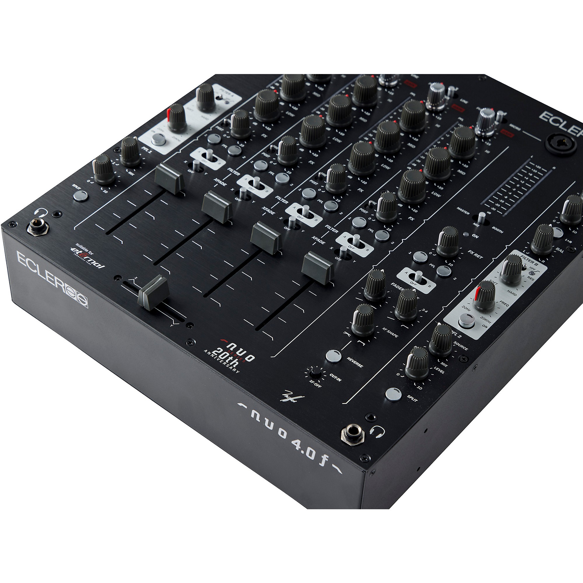 Ecler NUO 4.0F Analogue 4-Channel DJ Mixer Black | Guitar Center