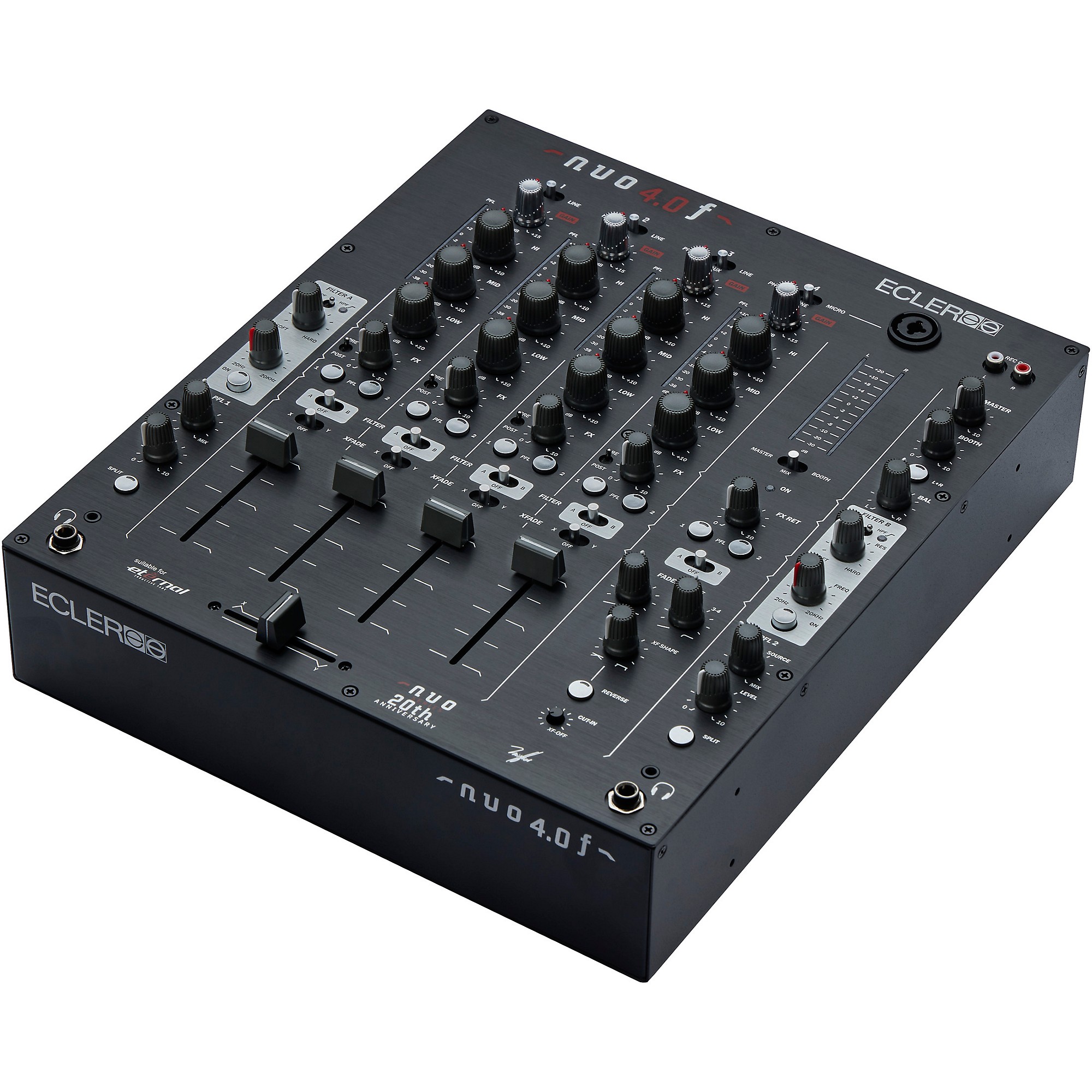 Ecler NUO 4.0F Analogue 4-Channel DJ Mixer Black | Guitar Center