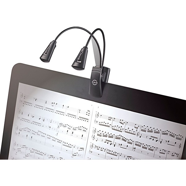 K&M Music Stand Double 2 LED FlexLight