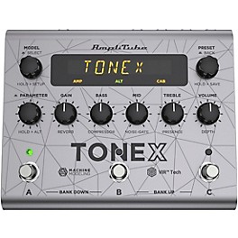 IK Multimedia TONEX Bass Edition Amp Modeler Effects Pedal Aluminum Silver