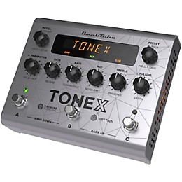 IK Multimedia TONEX Bass Edition Amp Modeler Effects Pedal Aluminum Silver