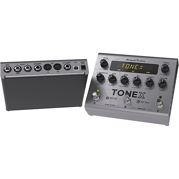 IK Multimedia TONEX Bass Edition Amp Modeler Effects Pedal Aluminum Silver