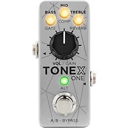 IK Multimedia TONEX One Bass Edition Amp Modeler Effects Pedal Aluminum Silver