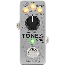 IK Multimedia TONEX One Bass Edition Amp Modeler Effects Pedal Aluminum Silver