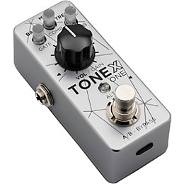 IK Multimedia TONEX One Bass Edition Amp Modeler Effects Pedal Aluminum Silver