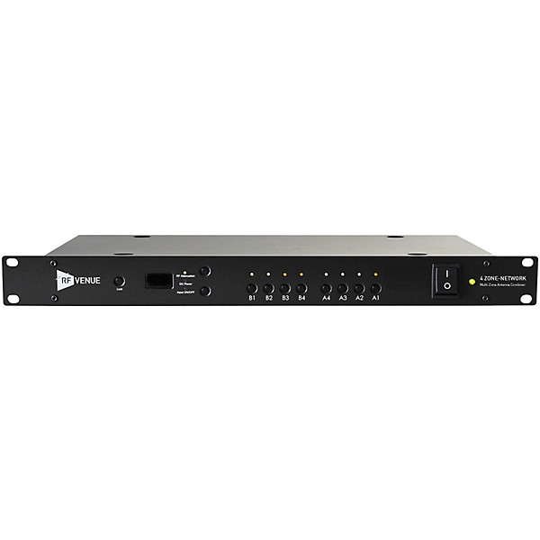 RF Venue 4ZONE Network Multi-Zone Antenna Combiner and Diversity Architectural Antenna Pack