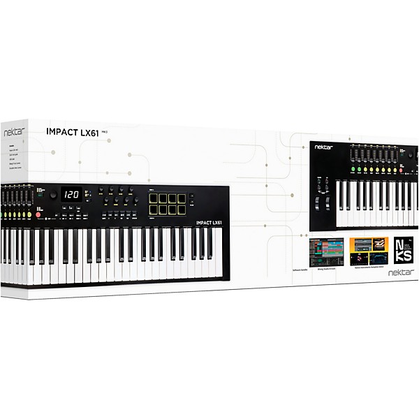 Nektar Impact LX61 mk3 MIDI Controller Black
