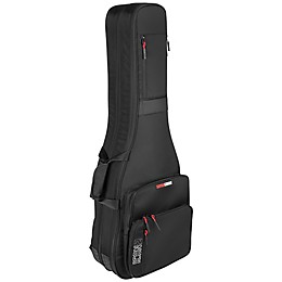 Gator G-ICONTTBASS-BLK Icon Take Two Series Bag (Holds 2 Electric Guitars)