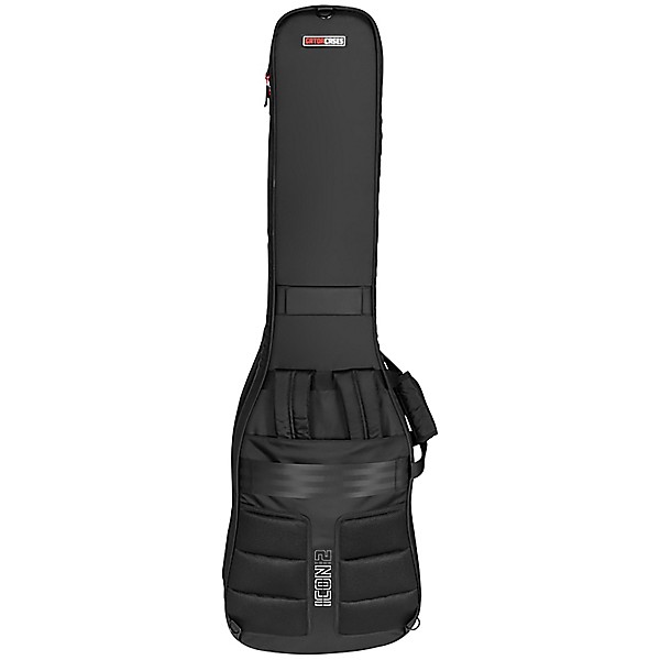 Gator G-ICONTTBASS-BLK Icon Take Two Series Bag (Holds 2 Electric Guitars)