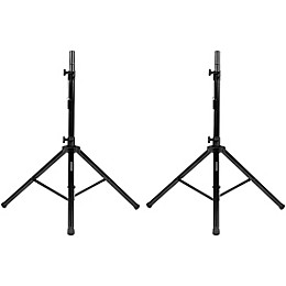 Rok-It RI-SPKRSTDSET-250-AL Aluminum Tripod Speaker Stand Set w/ Deluxe Bag