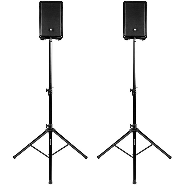 Rok-It RI-SPKRSTDSET-250-AL Aluminum Tripod Speaker Stand Set w/ Deluxe Bag