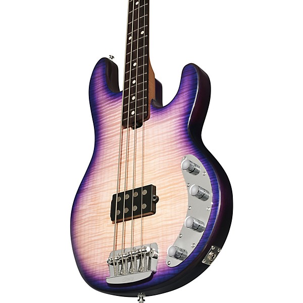 Sterling by Music Man StingRay Ray34 Electric Bass Guitar - Purple Sunset