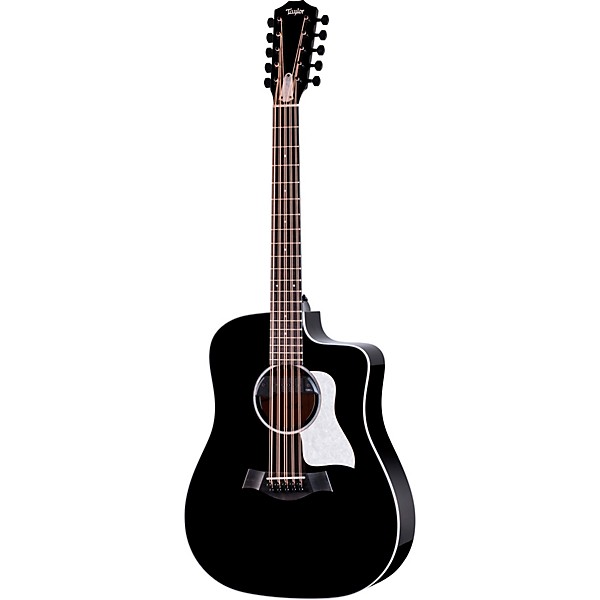 Taylor 250ce Plus 10-String Dreadnought Acoustic-Electric Bajo Quinto Black