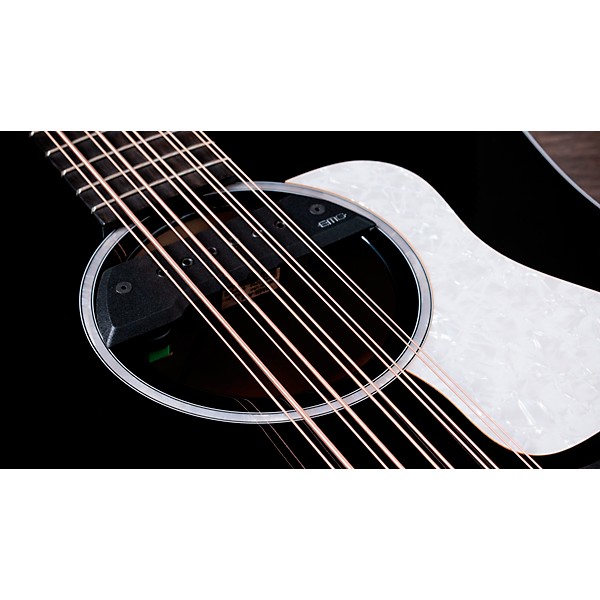 Taylor 250ce Plus 10-String Dreadnought Acoustic-Electric Bajo Quinto Black